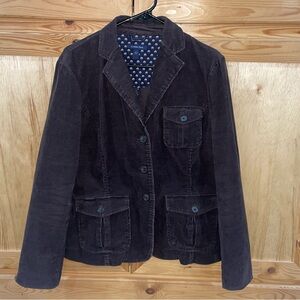 Land’s End Brown Corduroy Jacket size 12